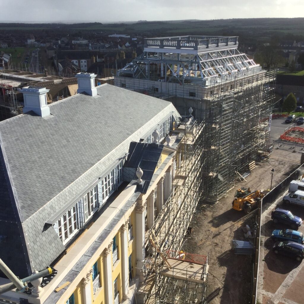 Temporary scaffolding bespoke structure construction