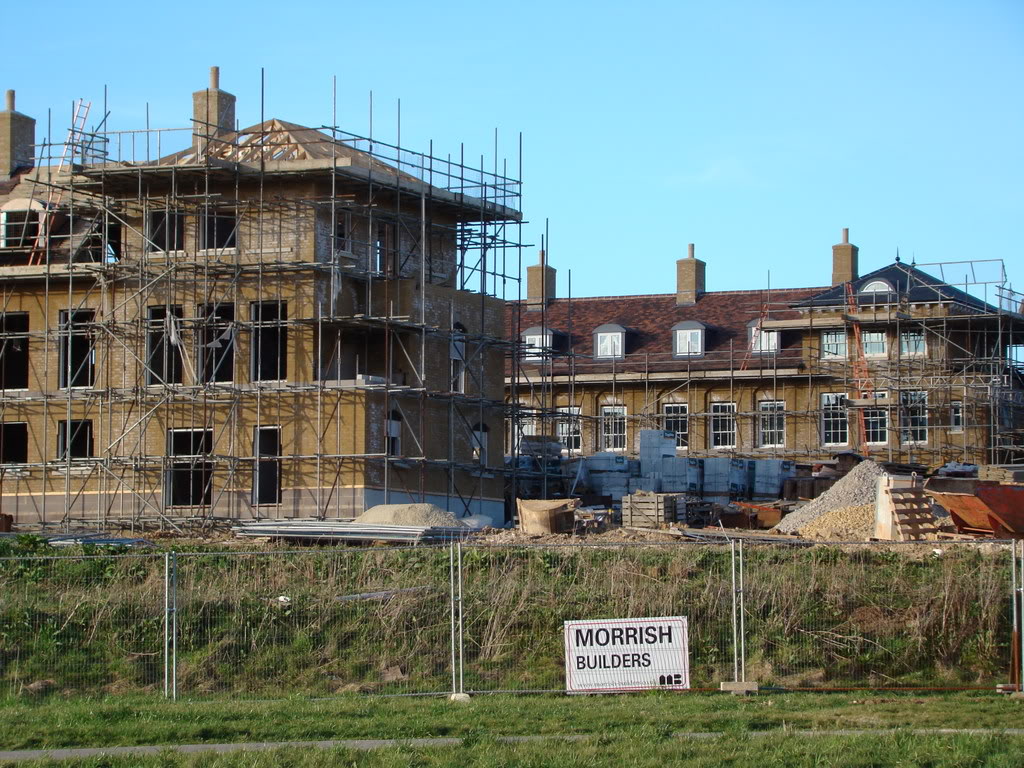 Scaffold tower vertical structure construction site